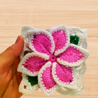 3D Layered Square Motif Pattern | PDF + Video Tutorial (English Video)