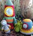 Space Collection crochet Astronaut Alien Spaceship Rocket amigurumi set