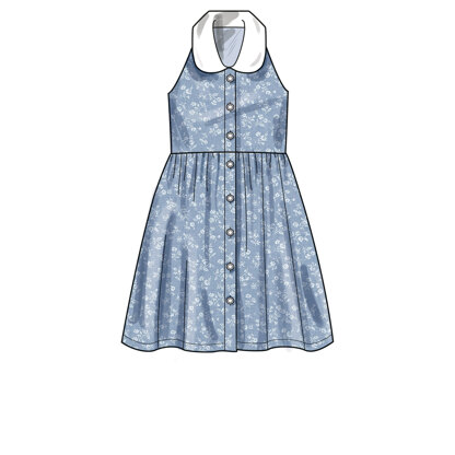 New Look Children's and Girls' Dresses N6727 - Paper Pattern, Size A (3-4-5-6-7-8-10-12-14)