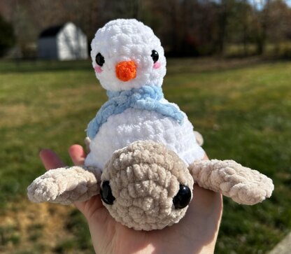 Snowman Turtle Crochet Pattern