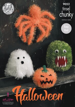 Halloween Monsters in King Cole Tinsel Chunky & Dollymix DK - 9052 - Downloadable PDF
