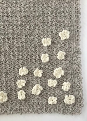 Flower Basket Baby Blanket