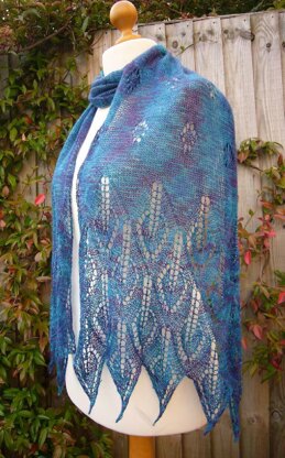 Peacock scarf