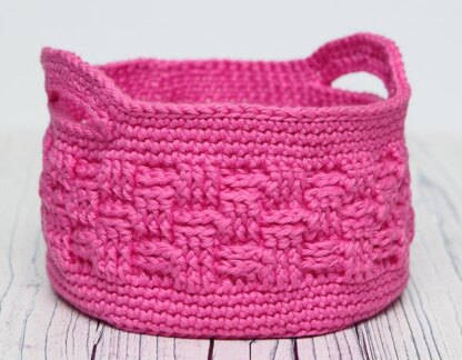 Woven Style Crochet Basket