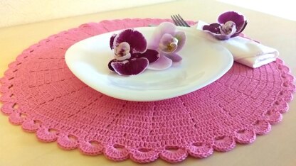 Crochet Pink placemat