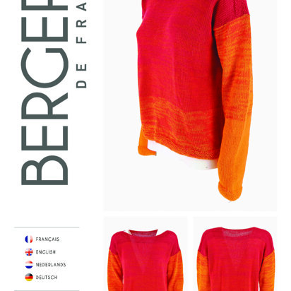 Round Neck Sweater in Bergere de France Unic - Downloadable PDF