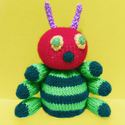 The Very Hungry Caterpillar orange cover / toy - knitting pattern