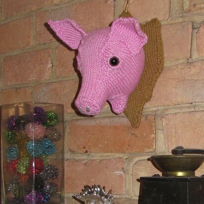 Wall Mounted Pig's Head