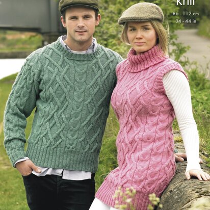 Tunic & Sweater in King Cole DK - 4371 - Downloadable PDF
