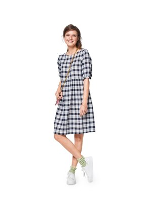 Burda Style Women's Swing Dress with Sleeve Variations B6401 - Paper Pattern, Size 8-18