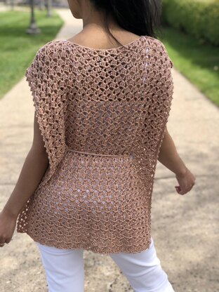 How to crochet a poncho style top - KnitcroAddict