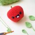 Back to school: Apple and worm Amigurumi