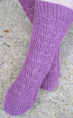 Mt. Meakin Cabled Socks