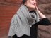 Fossil Leaf Rib Wrap Scarf