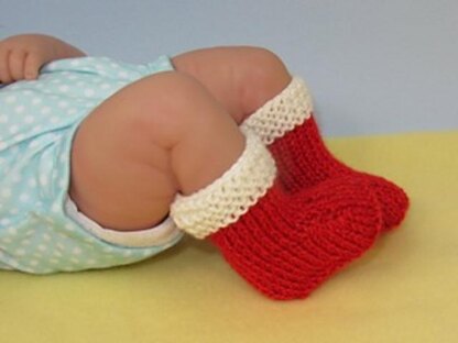 Just For Preemies - Premature Baby Santa Beanie and Booties Set