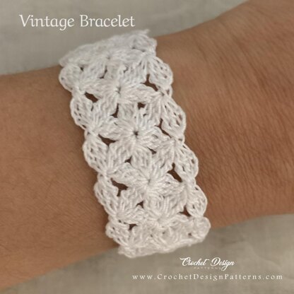 Vintage Crochet Bracelet/Cuff | Pdf Crochet Pattern