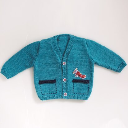 Babies Cardigan in Bergere de France Calinou - 60437-01 - Downloadable PDF