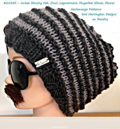 2138K- Striped Hat & Cowl