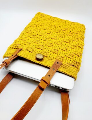 Basketweave Laptop Bag