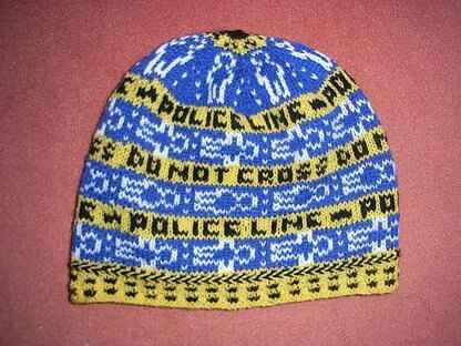 Crime scene long beanie