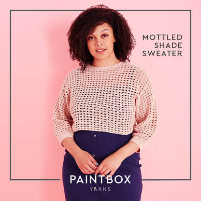 Mottled Shade Sweater - Free Crochet Pattern For Women in Paintbox