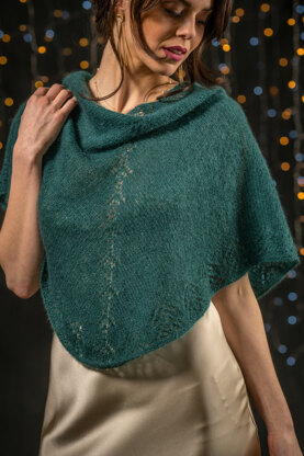 Nikini Shawl in Berroco Aerial - Downloadable PDF