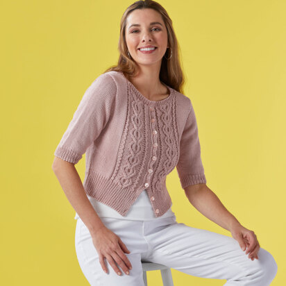 #1226 Mammonth Cave - Cardigan Knitting Pattern for Women in Valley Yarns Westhampton by Valley Yarns