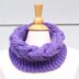 Horseshoe cable chunky cowl