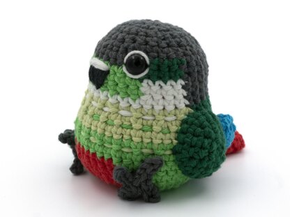 Amigurumi Green-Cheek Conure Parrot