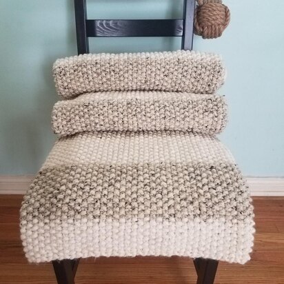 Laguna Beach Chunky Blanket - knitting pattern