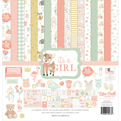 Echo Park Paper It's A Girl Collection Kit