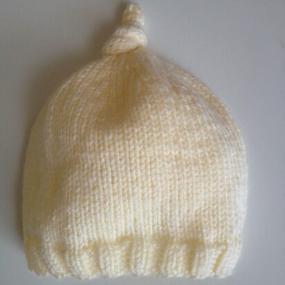 Knot Top Baby Hat