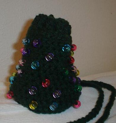 Christmas Tree Necklace Purse AM