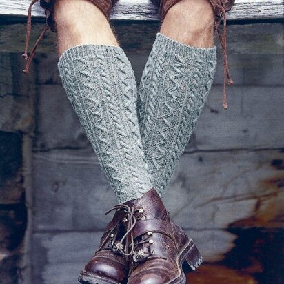 Man's Knee Length Socks in Regia 4 Ply Tweed - 5413