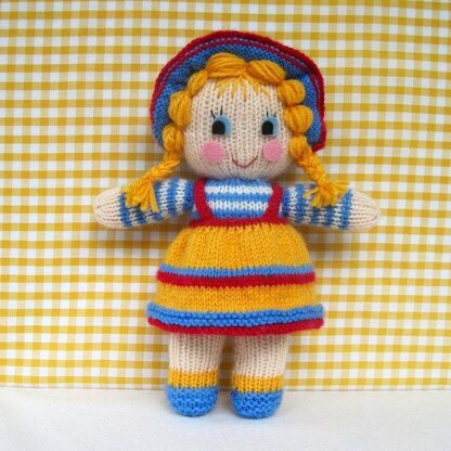 Sunny Sally - knitted doll