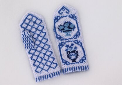 Delft mittens