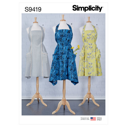 Simplicity Misses' Aprons S9419 - Sewing Pattern