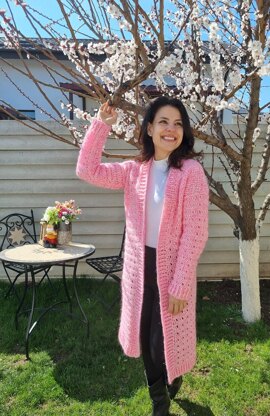 Crochet cardigan for spring