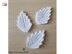 White embossed leaf