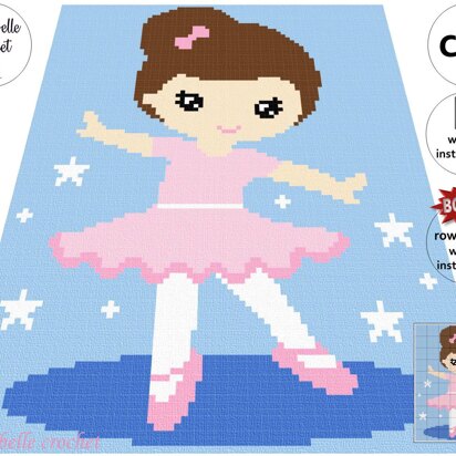 Ballerina c2c crochet pattern