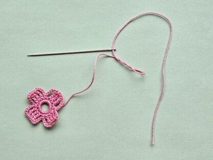 Pink Cross keychain pattern