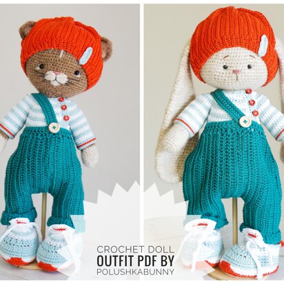 Crochet Pattern Doll Outfit Junior