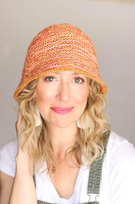 Scrappy Knit Bucket Hat.