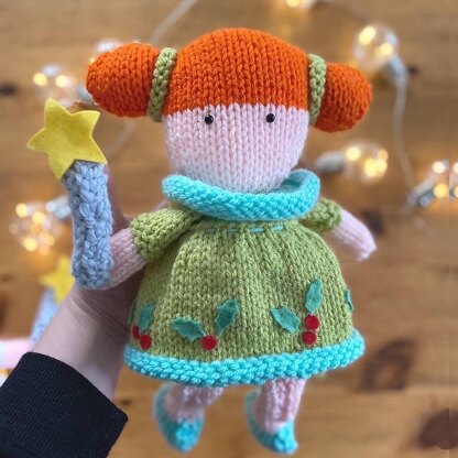 Fairy, Angel And Baubles Knitting Pattern Set