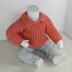 Baby Aran Fishermans Rib Collar Sweater