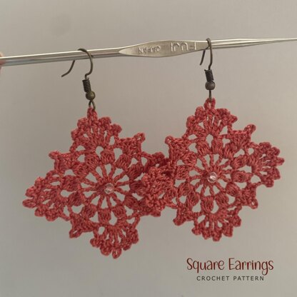 Square Earrings for Beginners