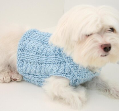P06 Cabled Dog Sweater
