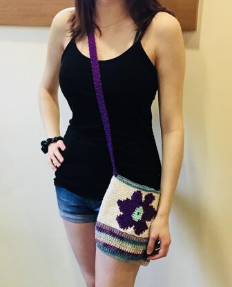 Tapestry Crochet Flower Crossbody/Shoulder Bag