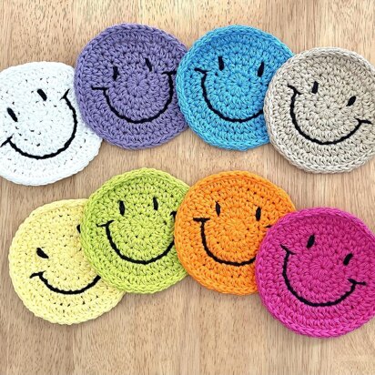 Smiley Face Coaster Set