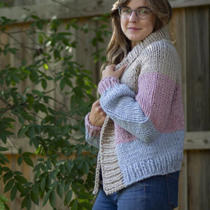 Paintbox Cardigan in Universal Yarn PDF